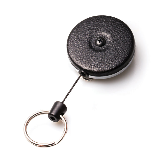 ORIGINAL Retractable Keychain in Vintage Chrome or Vinyl Black – KEY-BAK