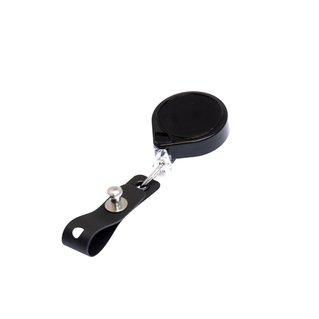 Retractable Badge Holder with Large Badge Strap and Secure Fastener Swivel Clip