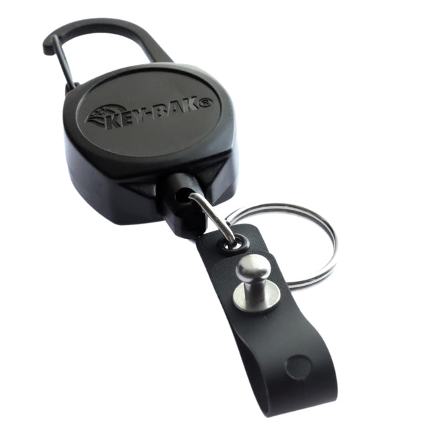 Retractable Badge Reel with Large Badge Strap and Secure Fastener Carabiner