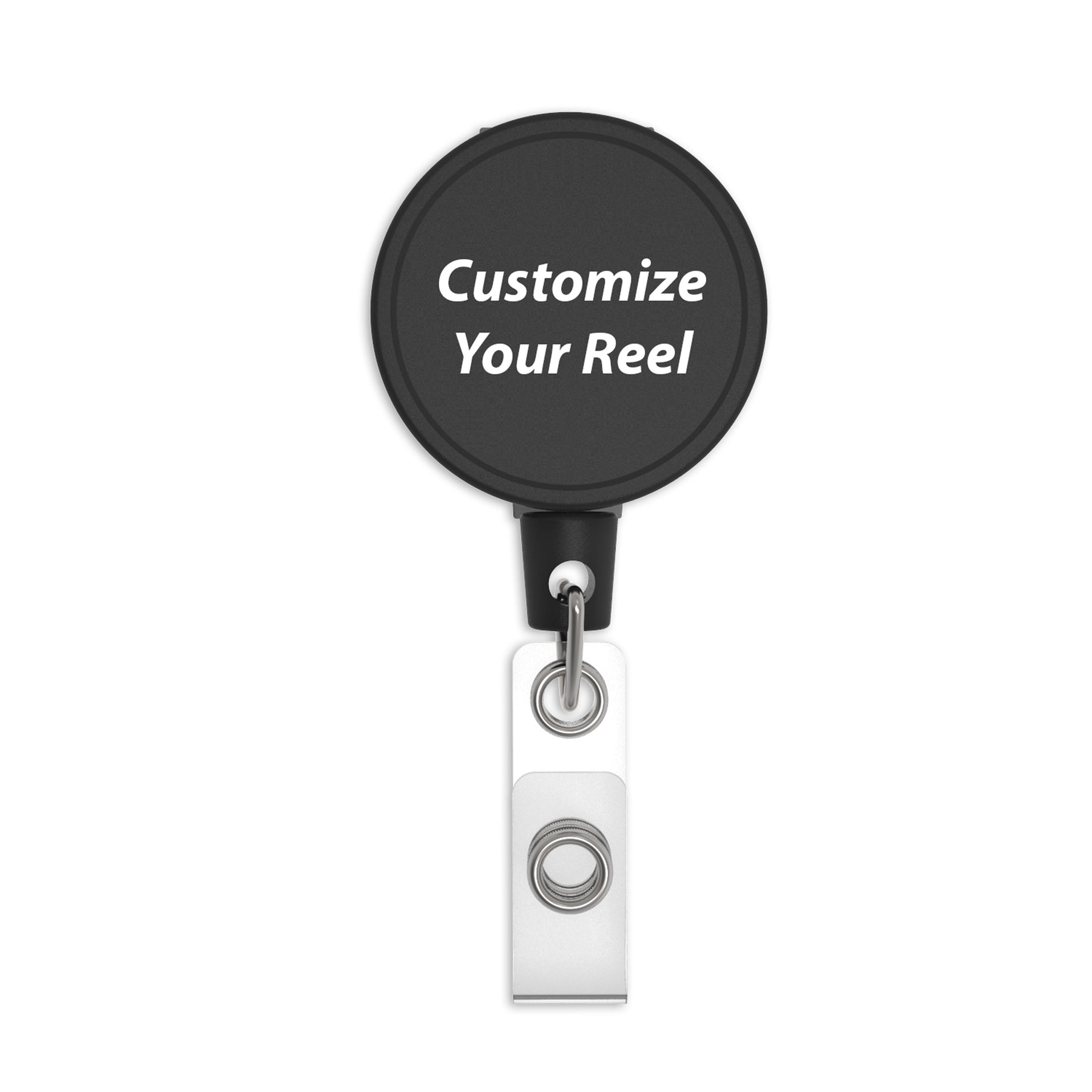 Metal Case Retractable ID Badge Holders or Key Reels