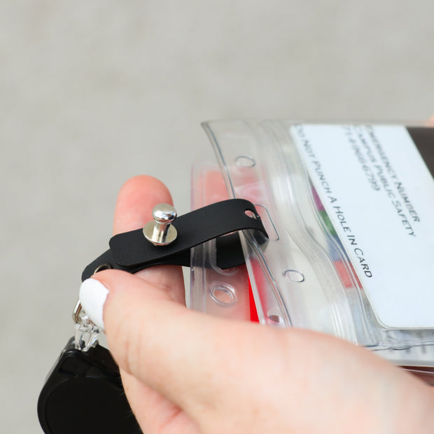Key-Bak Sidekick ID Badge Reel with Split Ring and ID Card Strap