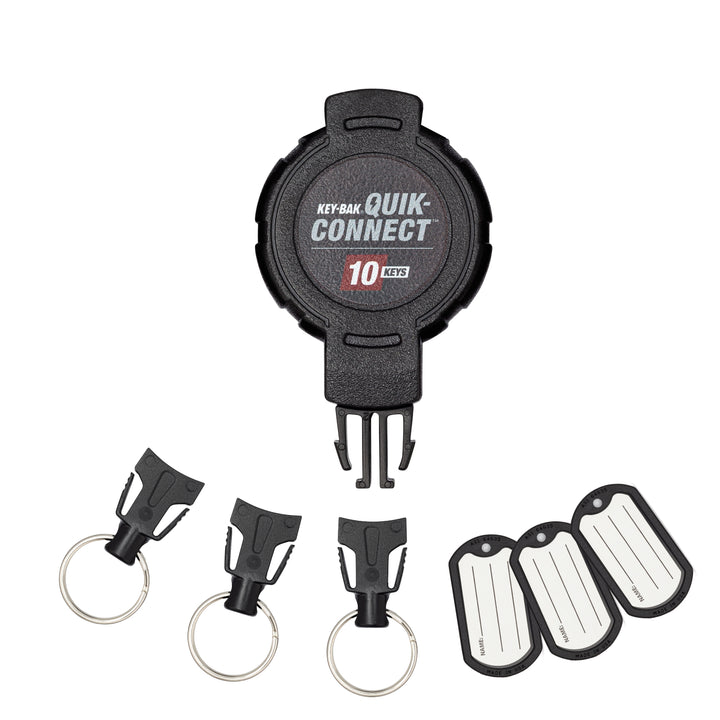 KEY-BAK Quik-Connect Key Management Removable and Retractable Keychain