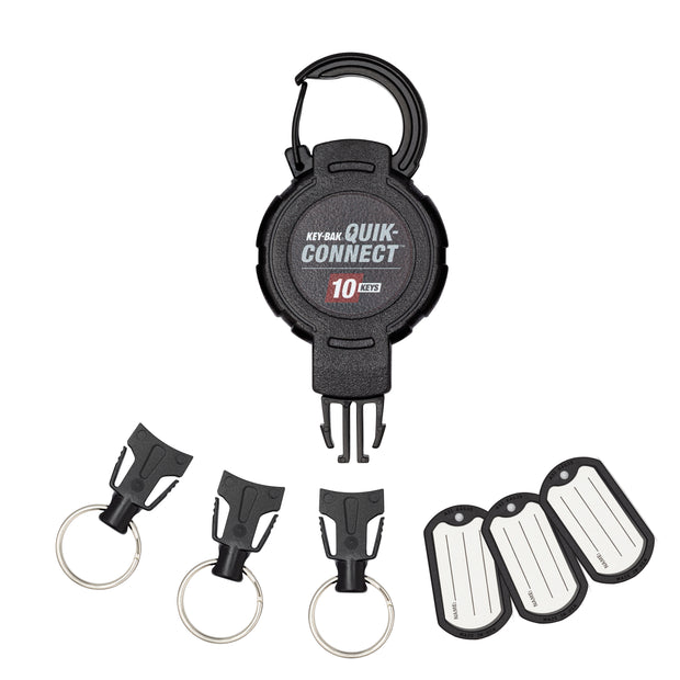 Durable Retractable Key Reel - Recoil Keyring with Clip 80cm Length