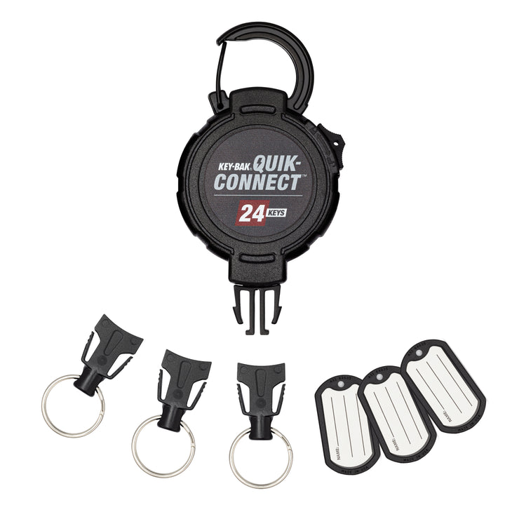 KEY-BAK Quik-Connect Key Management Removable and Retractable Keychain