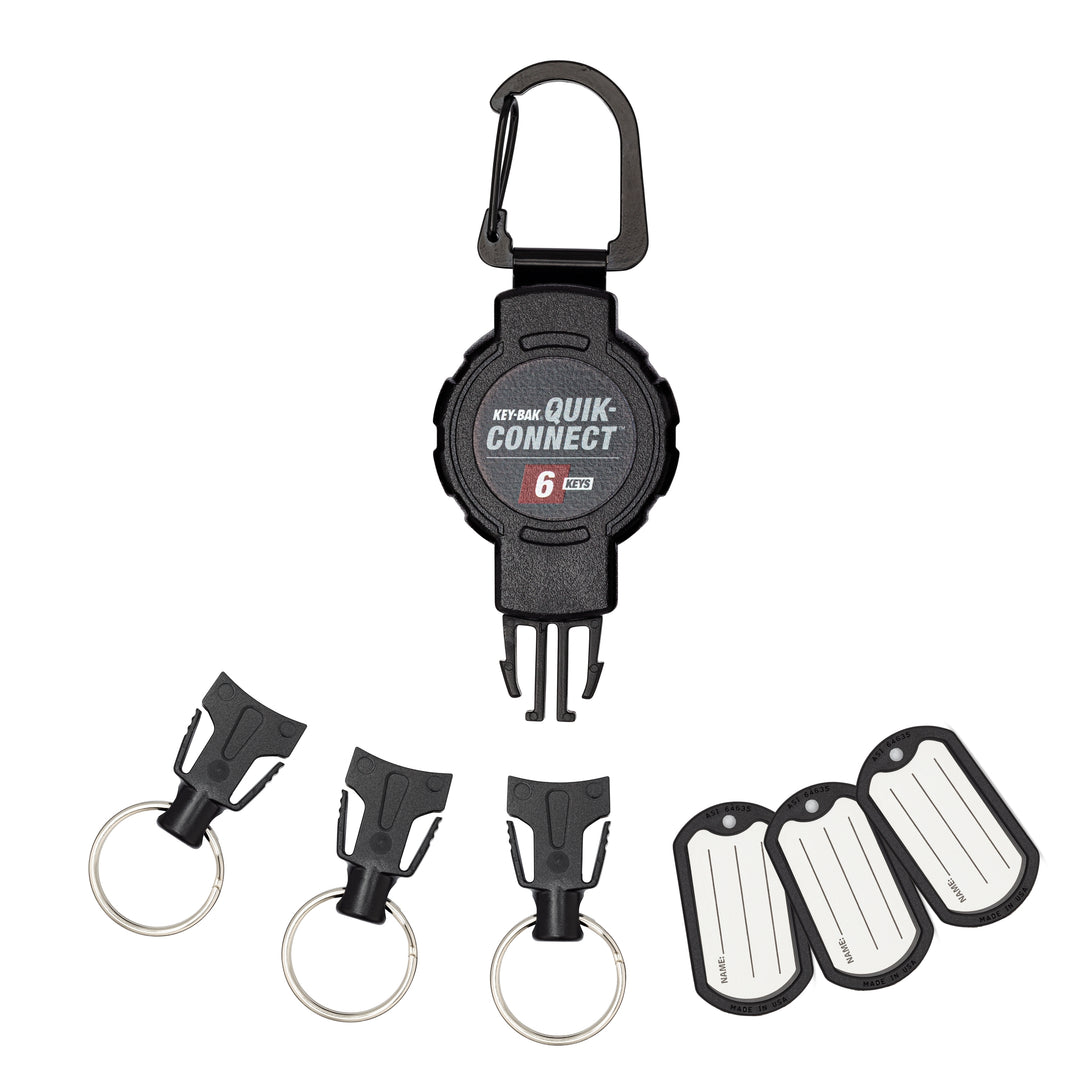 KEY-BAK Quik-Connect Key Management Removable and Retractable Keychain