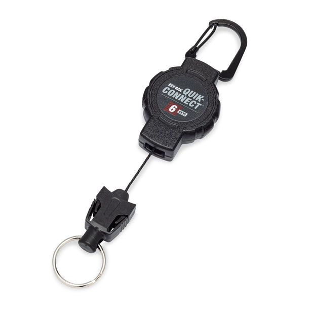 Key-bak Mid Size Key Ring Badge Reel with Belt Clip (#6)
