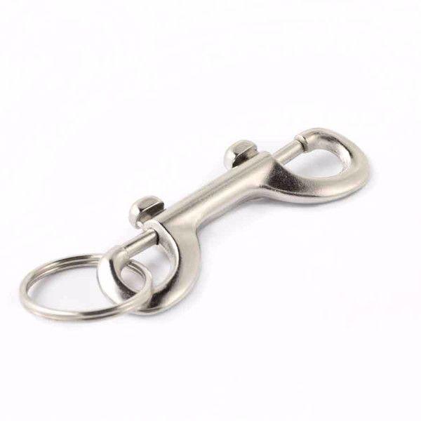 Shop for and Buy Heavy Duty Large Snap Clip Key Ring Nickel Plated