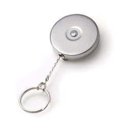 KEY-BAK Original Series Retractable Keychain - Chrome - Belt Clip