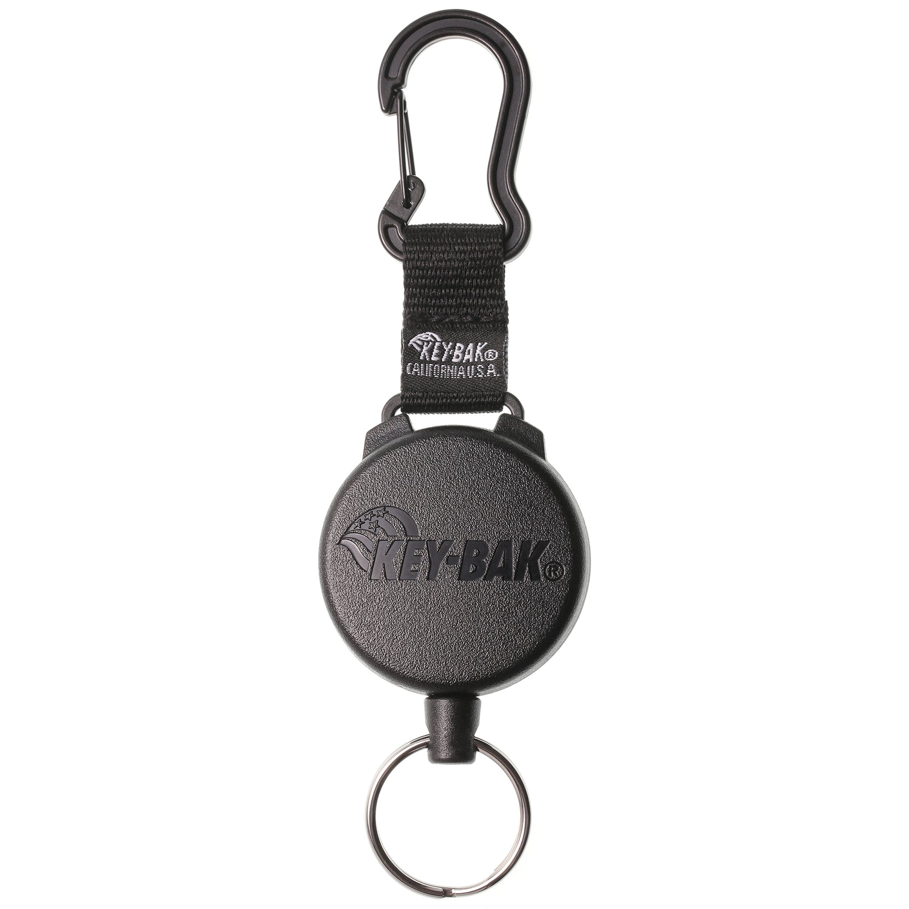 Key-Bak 0488-603 Key Reel, 28 L, Black, 1-1/8 Ring Dia.