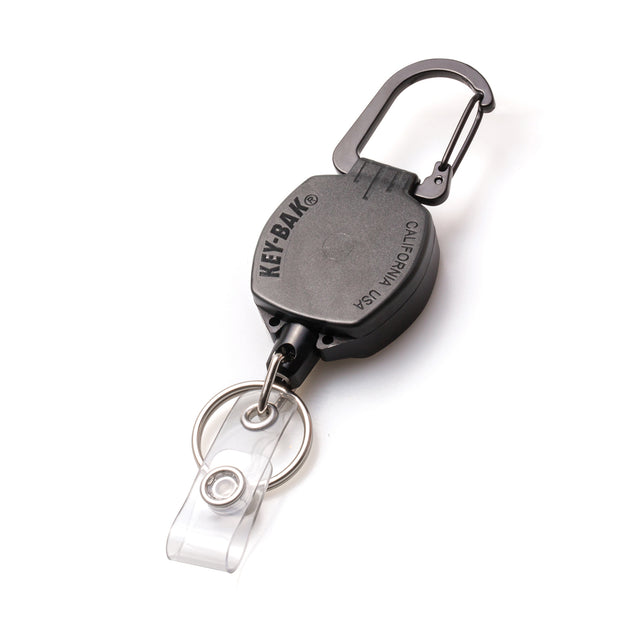Key-Bak 0KB1-0A21 Sidekick Retractable Key Chain & Badge Reel with