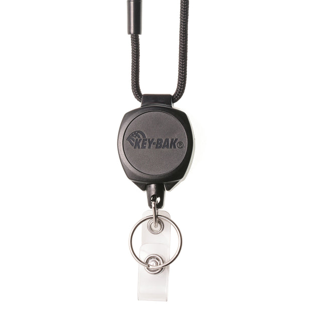 Sidekick Twist-Free Breakaway Lanyard Badge Holder and Retractable Keychain That Holds Up to 5 Keys and ID Badge