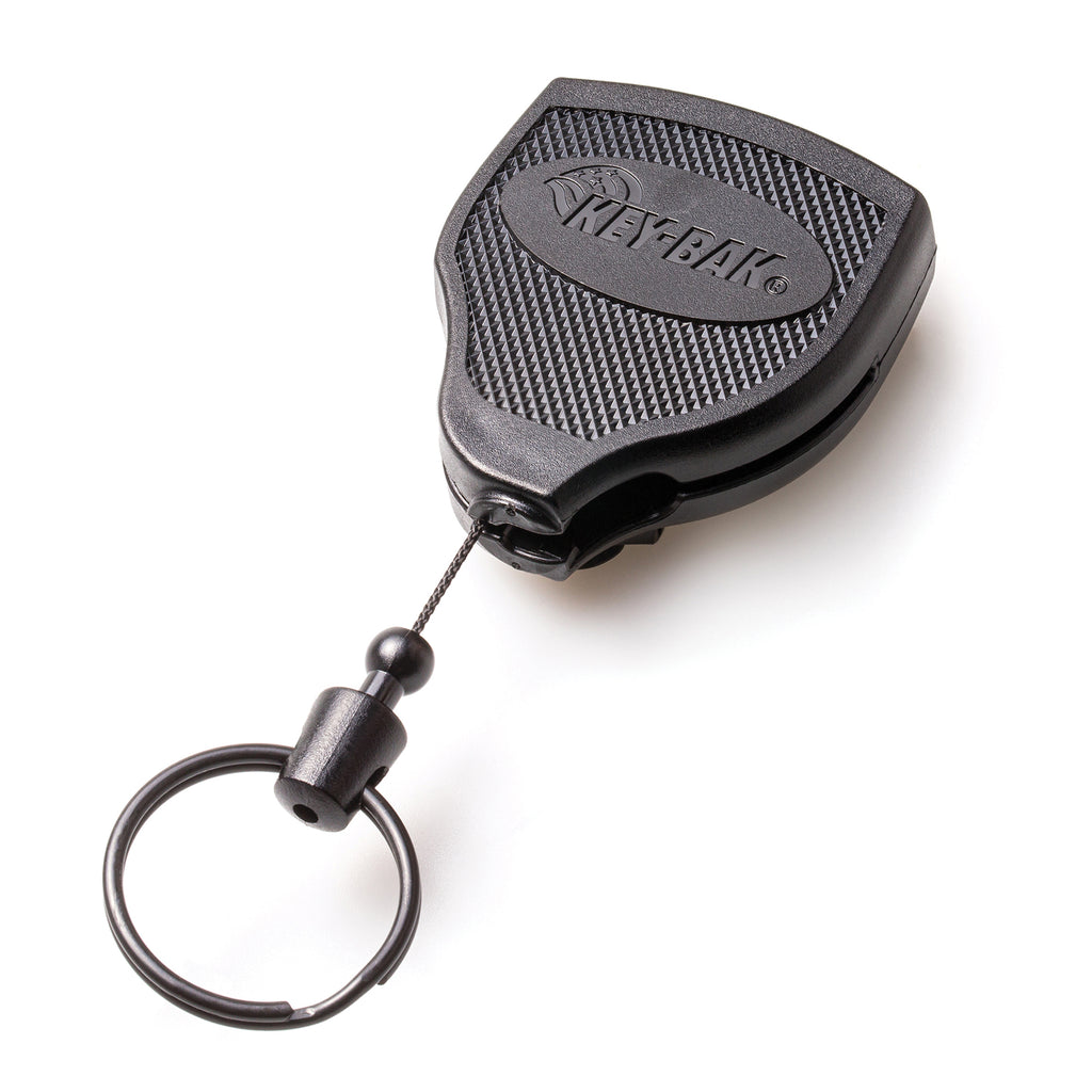 1pcs Retractable Keychain Heavy Duty Retractable Badge Holders Carabiner Id  Badge Reel For Hiking Anti-Theft Durable Keychain, Extendable Keychain
